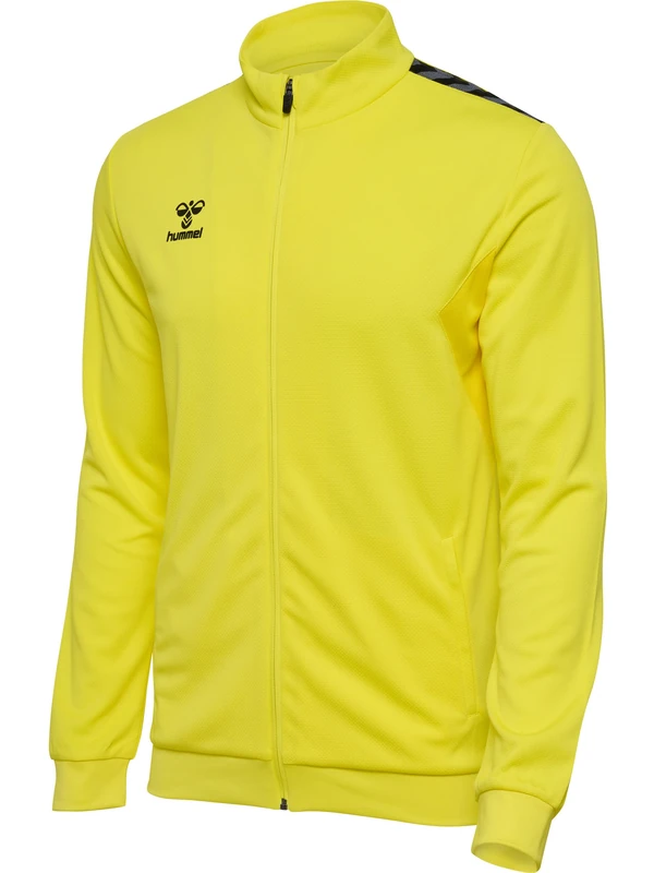 hummel Hmlauthentic Multisport Men's Zip Jacket, Breathable, Quick-Drying, Size Blazing Yellow