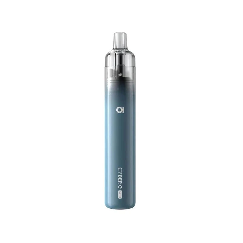Aspire Cyber G Slim Vape Kit, Sleek, Lightweight, Stylish, Elegant, Full-Auto, Improved Battery Life, 2mL Capacity, E Cigarettes Vape, No Nicotine (Blue)