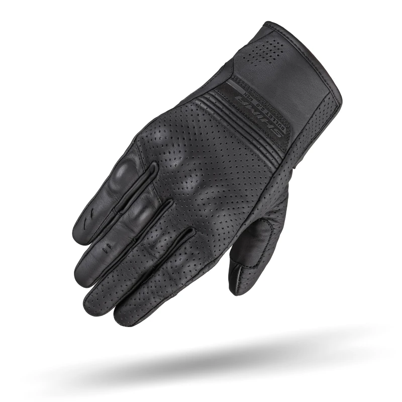 SHIMA BULLET Motorbike Gloves Men Leather Long Summer Biker Armoured Protectors Motorcycle Perforated Ventilated Reinforced Touchscreen Motorsport Glove Street Motorbikes (Mens, Black, XL) - Image 1