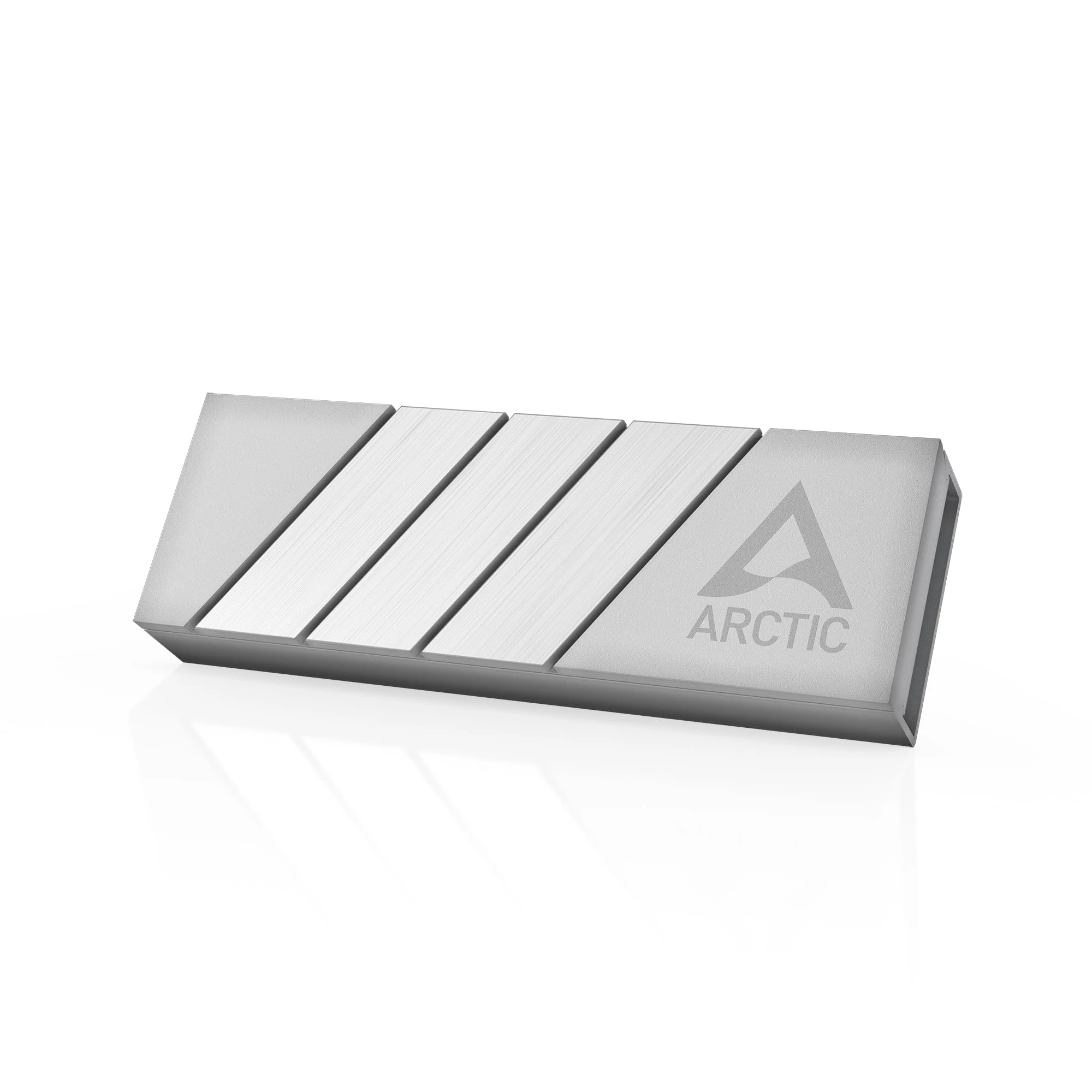 ARCTIC M2 Pro - Heatsink cooler for M.2 2280 SSD, with ARCTIC TP-3 thermal pads, compatible with PC & PS5, for dual and single-sided SSDs - Silver