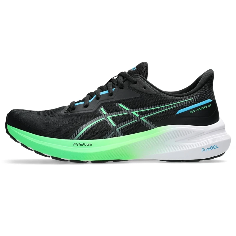 Asics 1011B858-001 GT-1000 13 Men Black/Digital Aqua UK 8