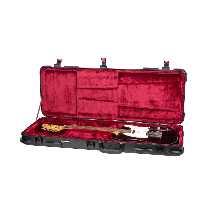 Crossrock ABS Electric Guitar Flight Case - Strat & Telecaster