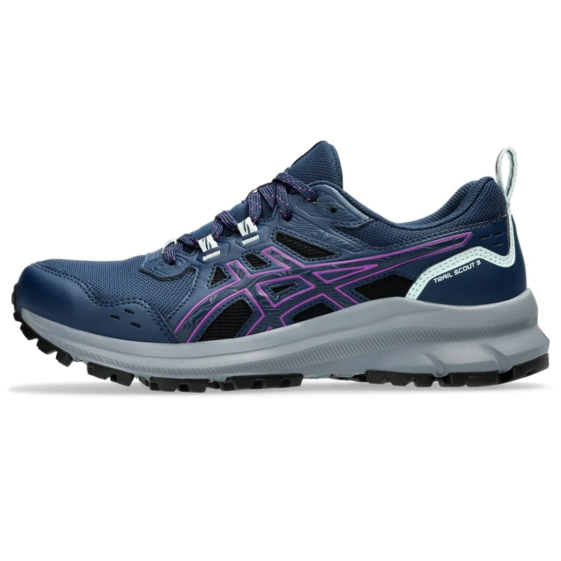 Asics 1012B516-402 Trail Scout 3 Women Night Sky/Bold Magenta UK 8 - Image 1