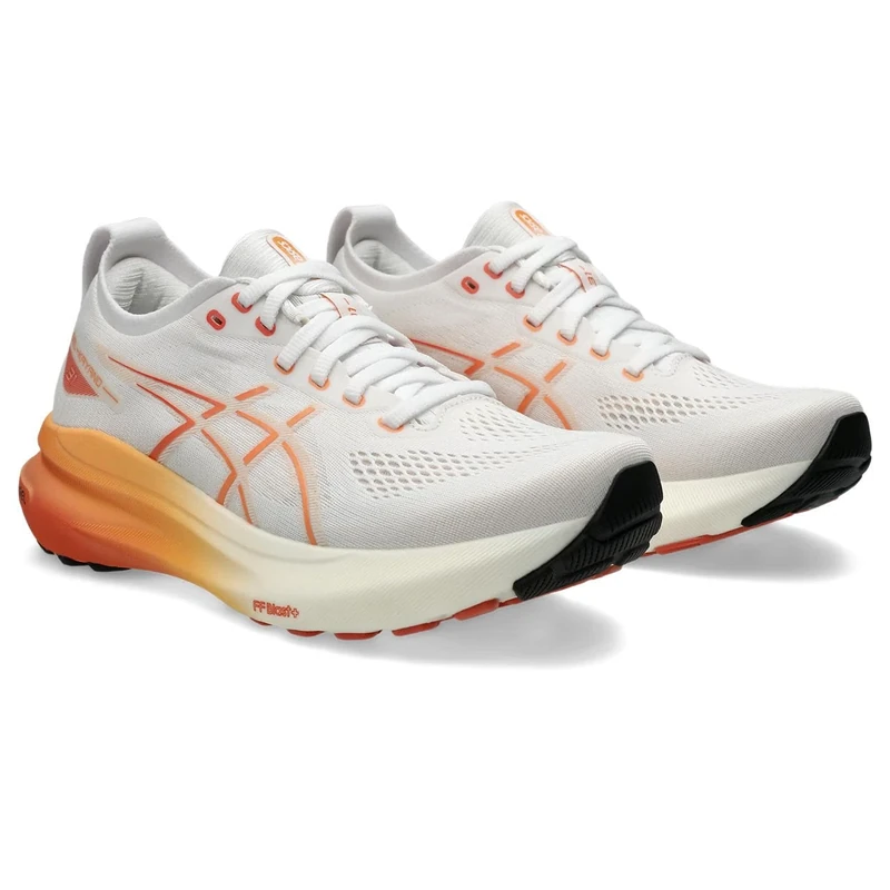 ASICS 1012B670-100 Gel-Kayano 31 Women White/Faded Orange UK 11