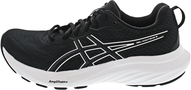 ASICS Mens Gel-Contend 9 Sneaker, Black White, 9 UK