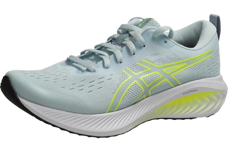 ASICS 1012B418-022 Gel-Excite 10 Women Cool Grey/Safety Yellow UK 3.5 - Image 1