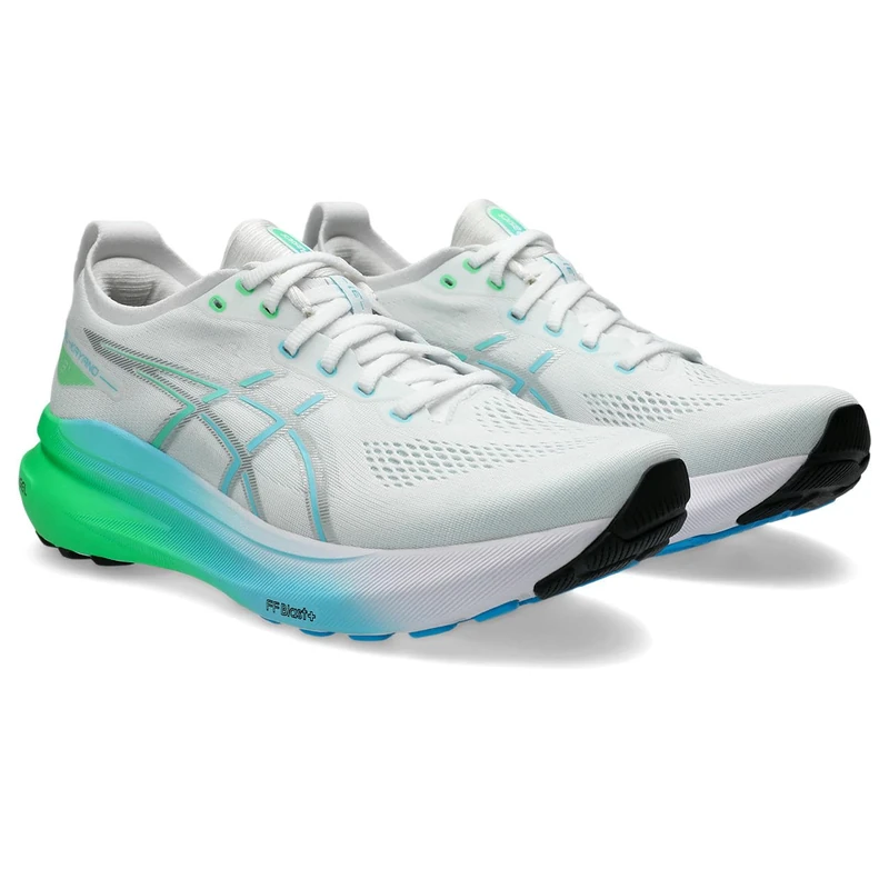 ASICS 1011B867-100 Gel-Kayano 31 Men White/Bright Cyan UK 12