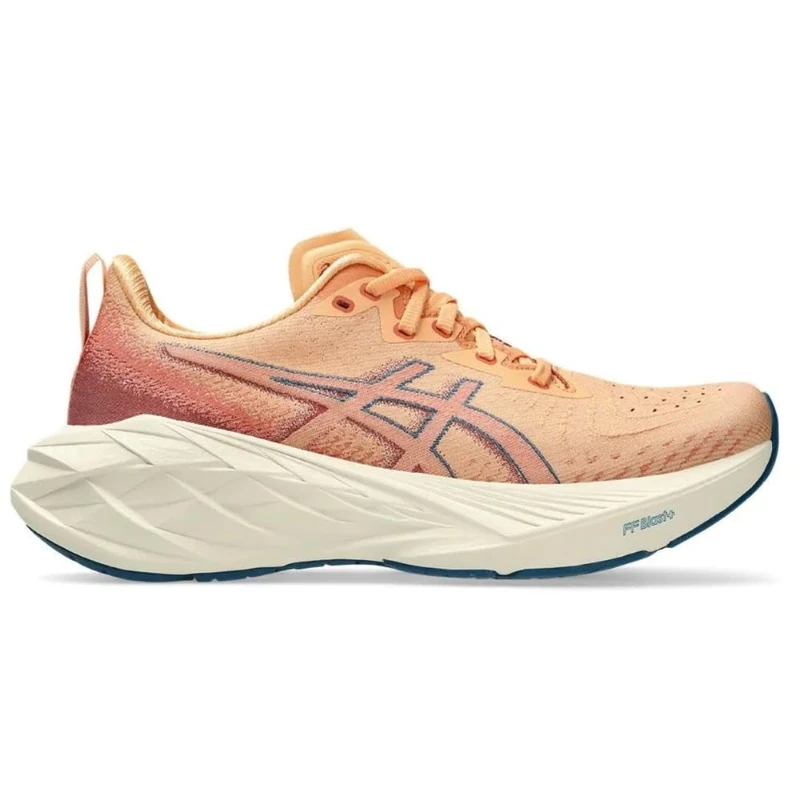 Asics Women's NOVABLAST 4 Sneaker, Faded Orange Dark Red, 5.5 UK