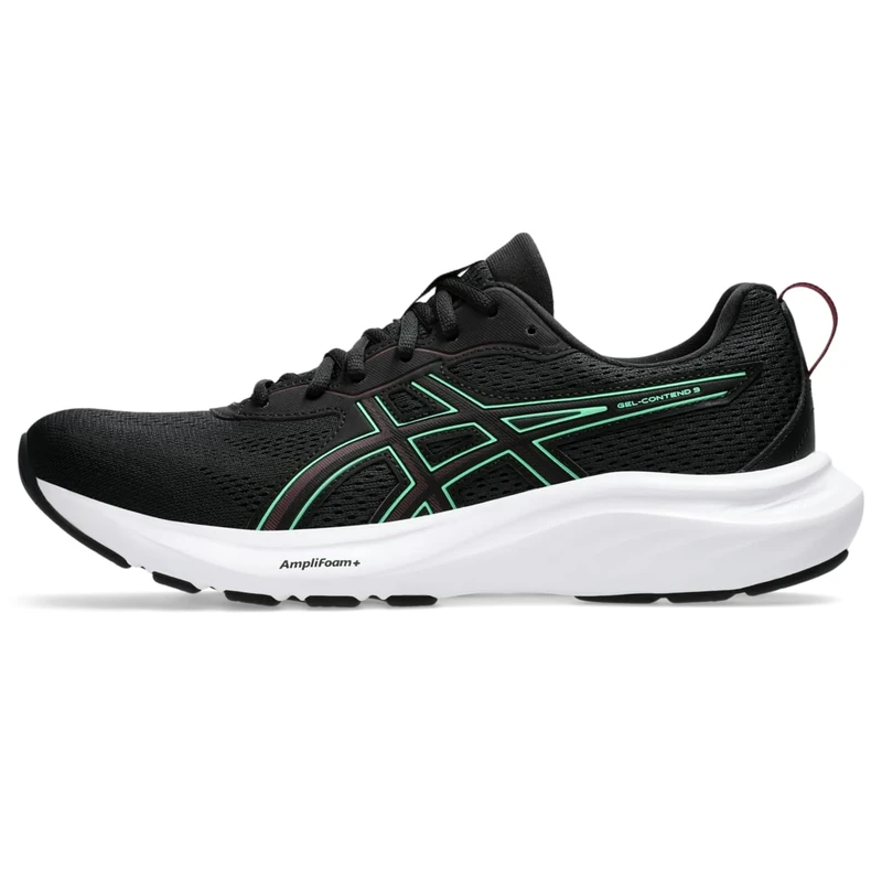 ASICS 1011B881-001 Gel-Contend 9 Men Black/New Leaf UK 7.5
