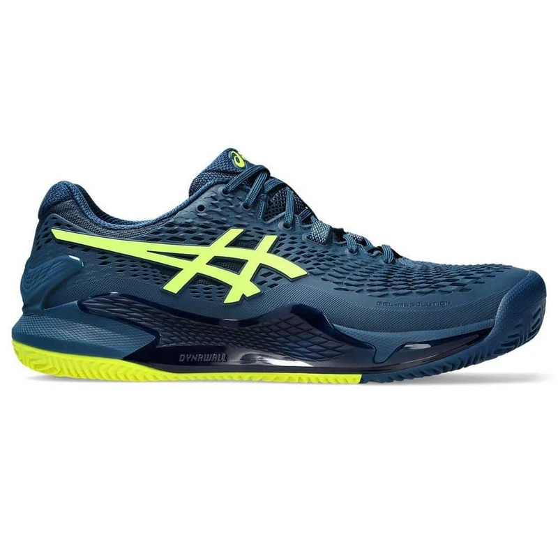 Asics 1041A375-404 Gel-Resolution 9 Clay Men MAKO Blue/Safety Yellow UK 6