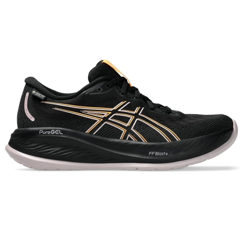 ASICS Women's Gel-Cumulus 26 GTX Sneaker, Black/Stadium Orange, 8.5 UK