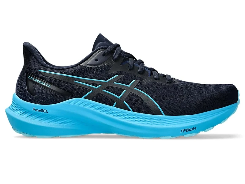 Asics 1011B691-404 GT-2000 12 Men Midnight/Digital Aqua UK 5