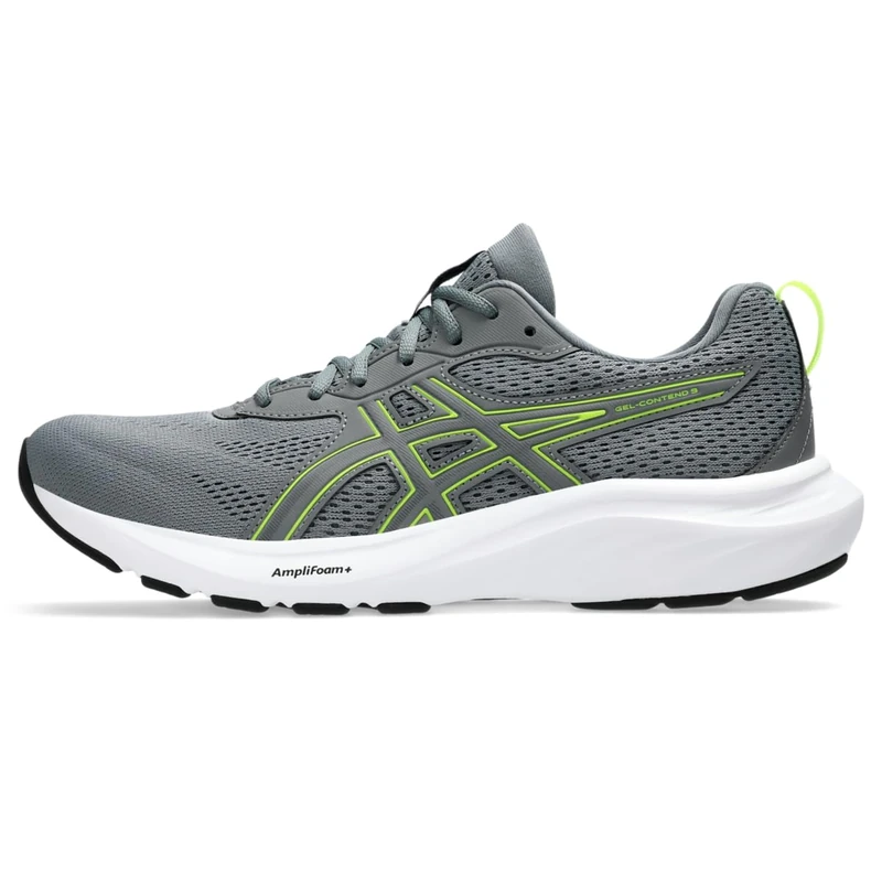 ASICS 1011B881-020 Gel-Contend 9 Men Steel Grey/Safety Yellow UK 5