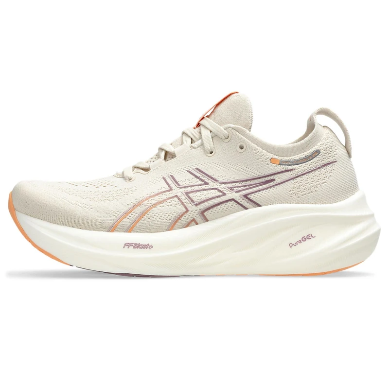 Asics 1012B601-250 Gel-Nimbus 26 Women Oatmeal/Faded Orange UK 6.5 - Image 1