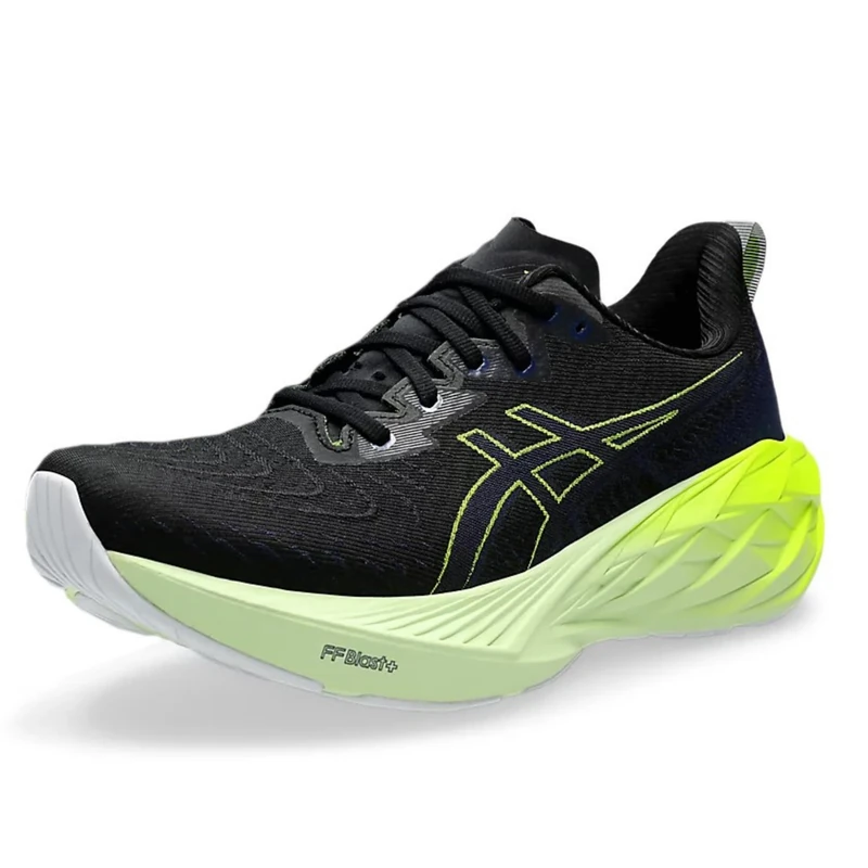 ASICS Men's NOVABLAST 4 Sneaker, Black/Blue Expanse, 13 UK