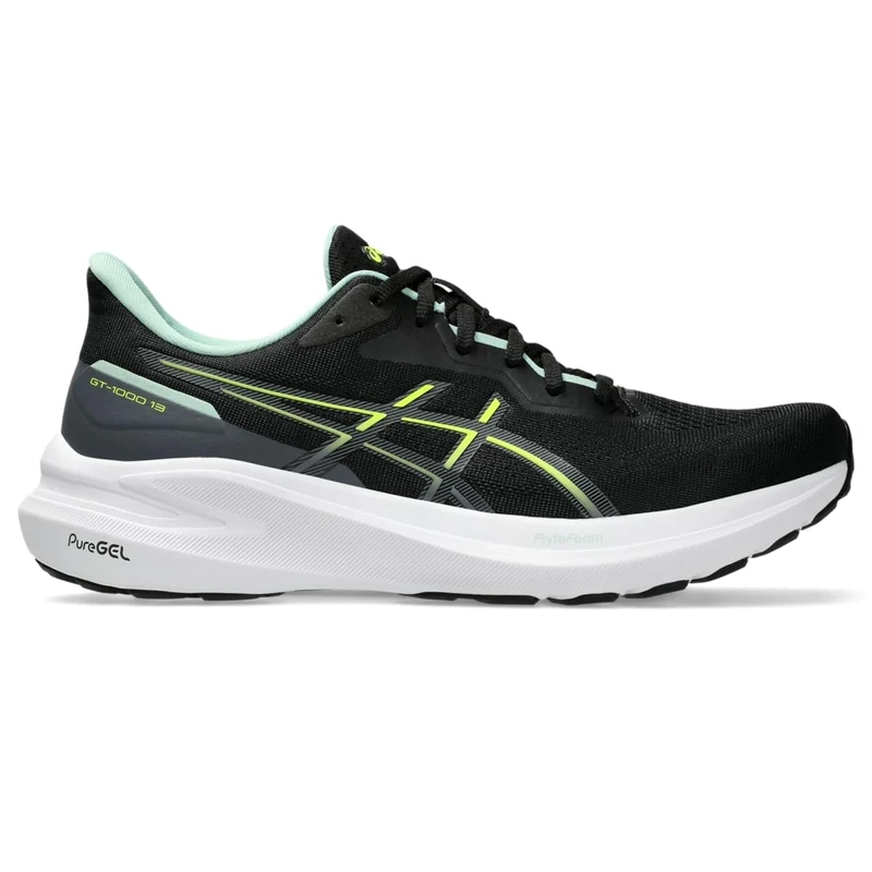 ASICS 1011B858-002 GT-1000 13 Men Black/Safety Yellow UK 5