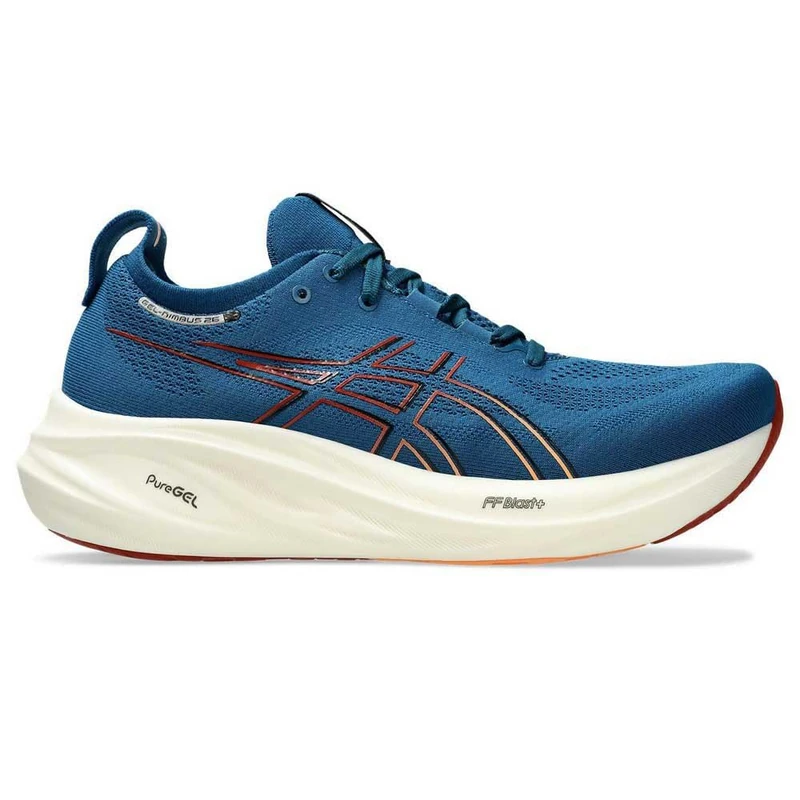 ASICS 1011B794-404 Gel-Nimbus 26 Men Rich Navy/Faded Orange UK 7.5 - Image 1