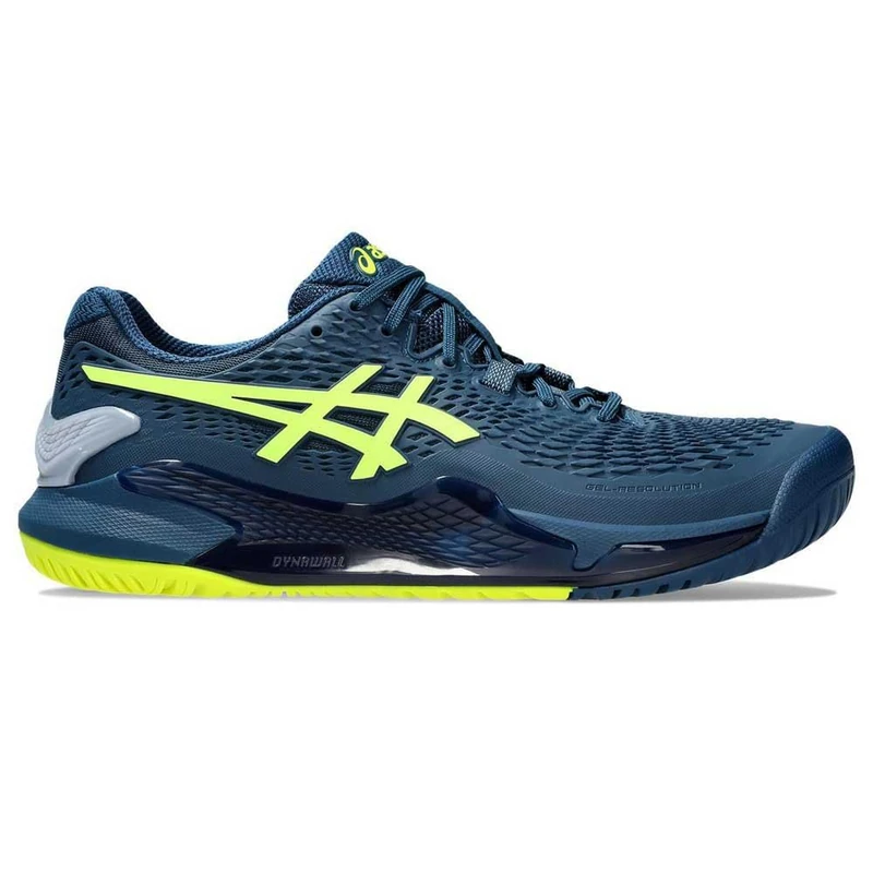 ASICS 1041A330-404 Gel-Resolution 9 Men MAKO Blue/Safety Yellow UK 11