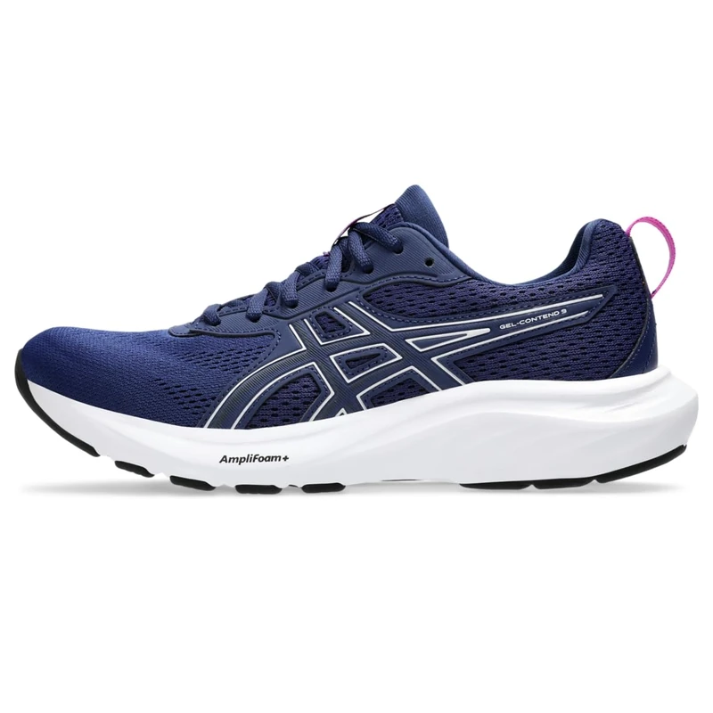 ASICS Women's Gel-Contend 9 Sneaker, Blue Expanse/Pale Pink, 3 UK