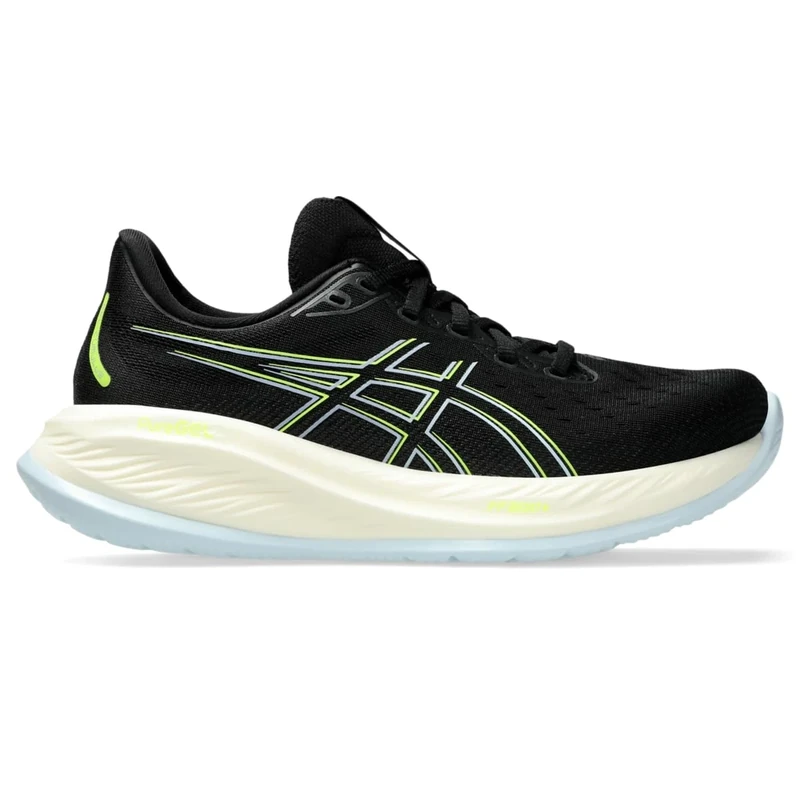 ASICS 1012B599-006 Gel-Cumulus 26 Women Black/Safety Yellow UK 9.5