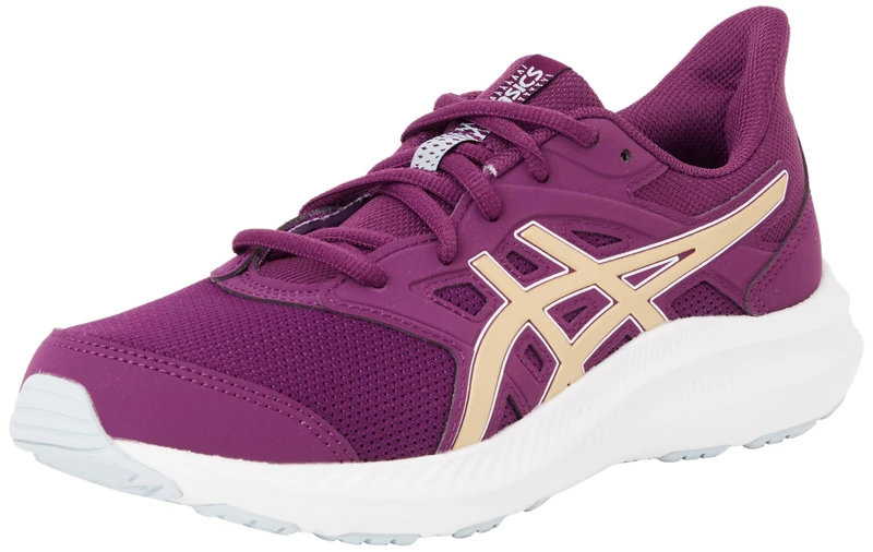 ASICS Boys Jolt 4 Gs Sneaker, Deep Mauve Champagne, 4 UK