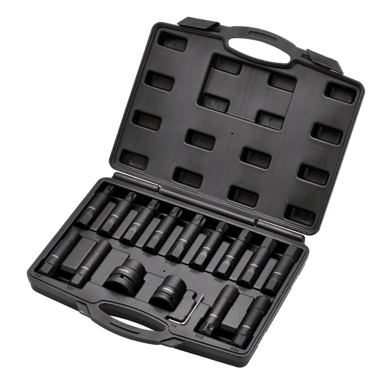 Draper 16 Piece Hex Star Bit Set - 13915 - CR-MO Steel