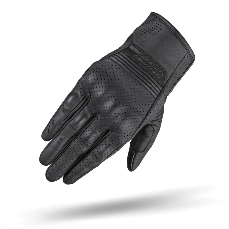 SHIMA BULLET Motorbike Gloves Women Leather Long Summer Biker Armoured Protectors Motorcycle Perforated Ventilated Reinforced Touchscreen Motorsport Glove Street Motorbikes (Womens, Black, XL)