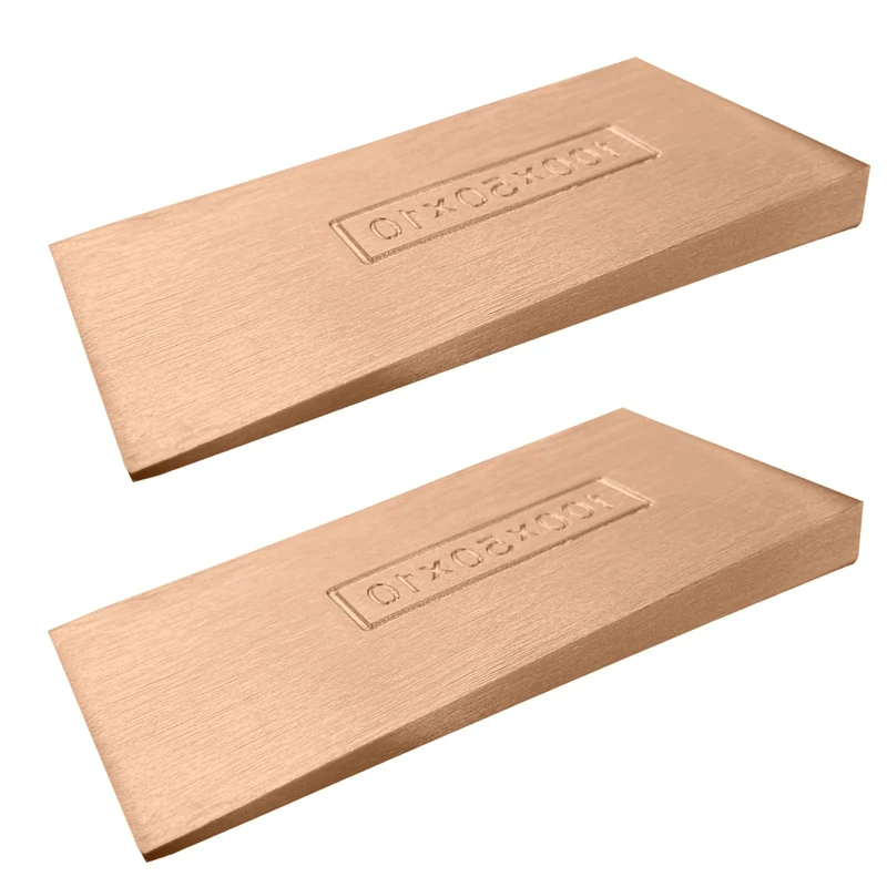 WEDO 2pcs Non-Sparking Flange Wedge Set, Spark-free Safety Flange Wedge,Beryllium Copper,Non-Magnetic,Die-Forged, Corrosion Resistant, DIN Standard,Size100*50 * 10mm(4”*2”*2/5”)