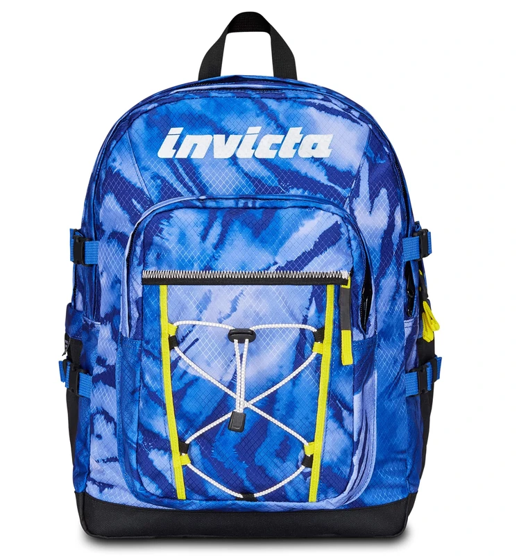 Invicta Jelek Fantasy School Backpack, Blue, Super Large Double Compartment Backpack with PC or Tablet Pocket, Bottle Holder and Pocket with Organizer, Travel Backpack