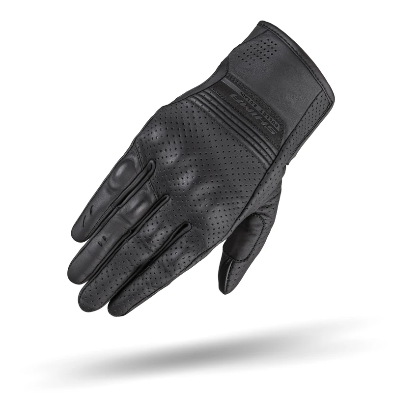 SHIMA BULLET Motorbike Gloves Women Leather Long Summer Biker Armoured Protectors Motorcycle Perforated Ventilated Reinforced Touchscreen Motorsport Glove Street Motorbikes (Womens, Black, M)