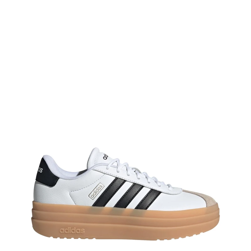adidas Women's VL Court Bold Shoes, FTWR White/core Black/Wonder Beige, 5 UK
