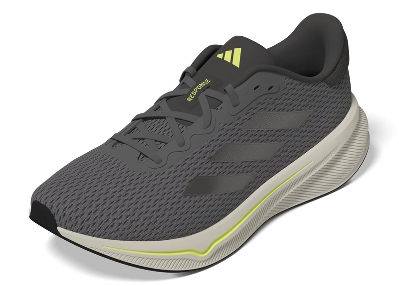 adidas Men's Response Runner Shoes, Taupe Oxide/Carbon/Pulse Lime, 17 UK
