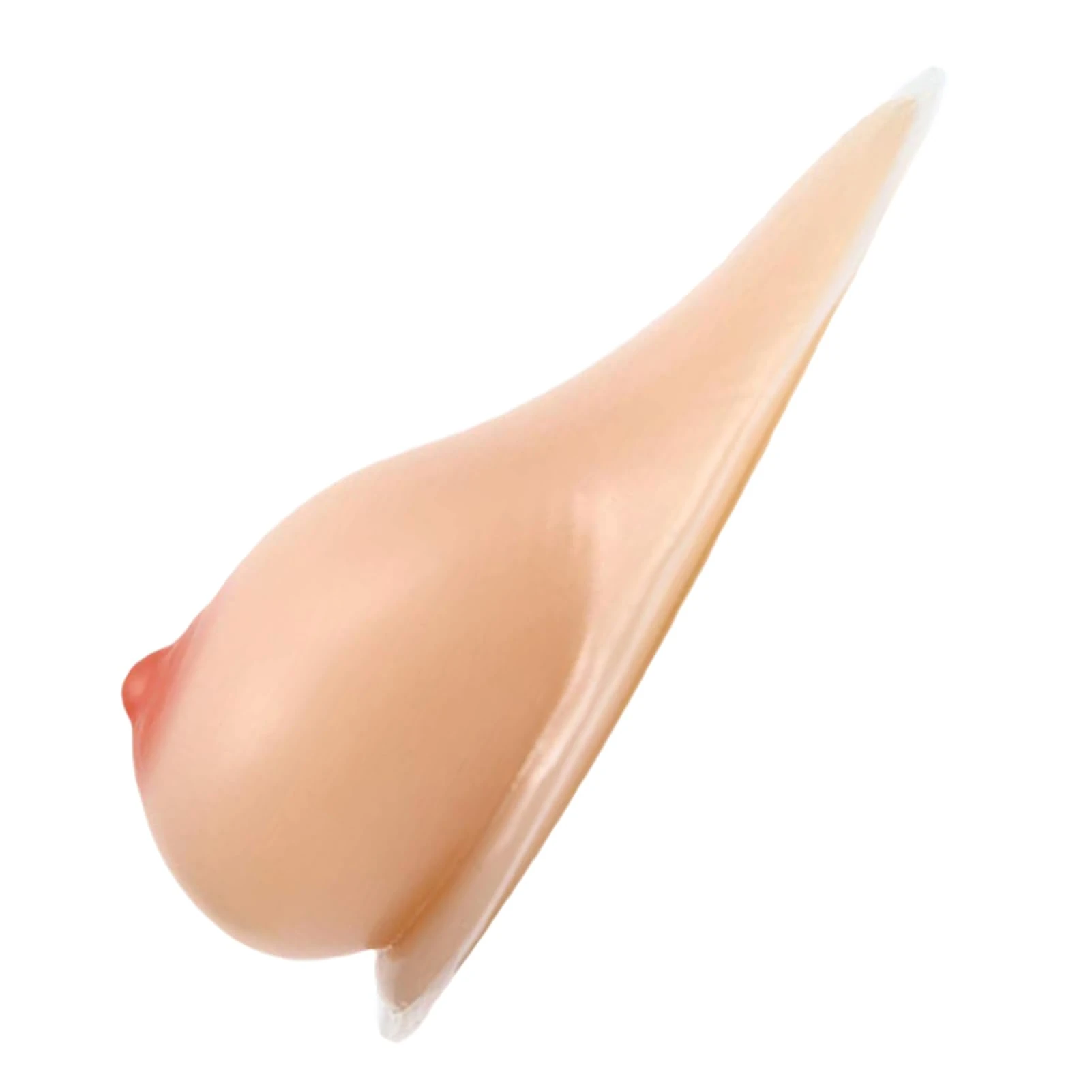 MYIESAXL Silicone Breast Forms Realistic Sagging Drop Self Adhesive Women Side Fake Boobs for Crossdresser/Mastectomy Patient/Transgender
