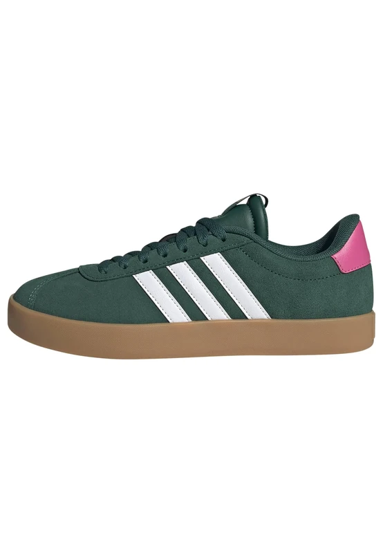 adidas Women's VL Court 3.0 Shoes, Collegiate Green/Cloud White/Pulse Magenta, 7 UK