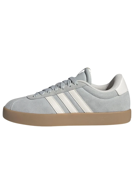 adidas Women's VL Court 3.0 Shoes, Wonder Silver/Off White/Gum, 6.5 UK