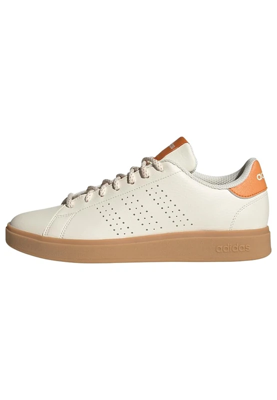 adidas Men's Advantage Base 2.0 Shoes, Off White/Off White/Focus Orange, 5.5 UK