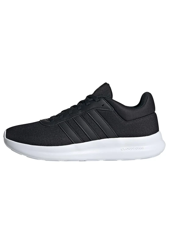 adidas Women's LITE Racer 4.0 Shoes, Core Black/Core Black/Iron Metallic, 8 UK