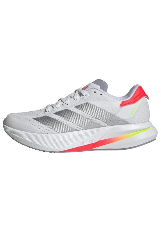 adidas Women's Duramo Speed 2 Running Shoes, Cloud White/Silver Metallic/Lucid Red, 6.5 UK