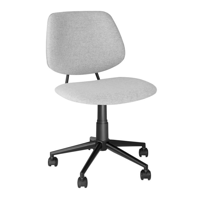 Bolero Office Chair, Grey, Size: 350(H) x 575(W) mm, Height Adjustable, Swivel Castors, Ergonomic Design, Metal Frame, Comfortable Backrest, Office Equipment, CH742