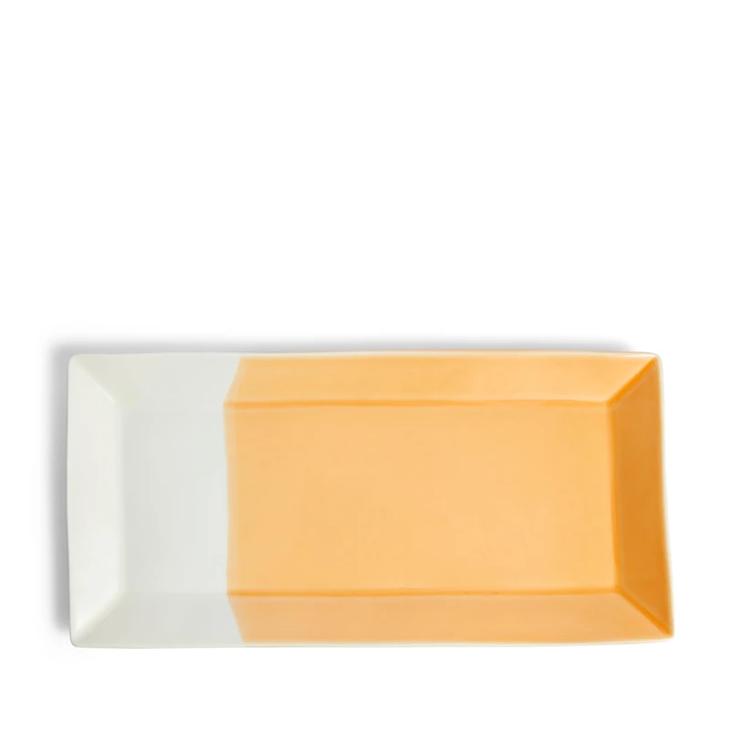 Royal Doulton Serving Tray, for Everyday Use, Hard Wearing Porcelain, 1815 Bright, 40cm/15in, Orange