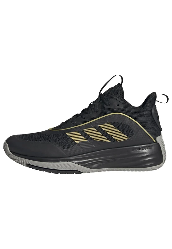 adidas Men's Own The Game 3 Shoes, Core Black/Gold Metallic/MGH Solid Grey, 7 UK