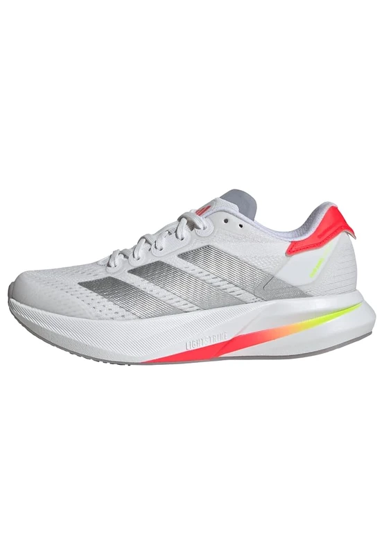 adidas Women's Duramo Speed 2 Running Shoes, Cloud White/Silver Metallic/Lucid Red, 5 UK