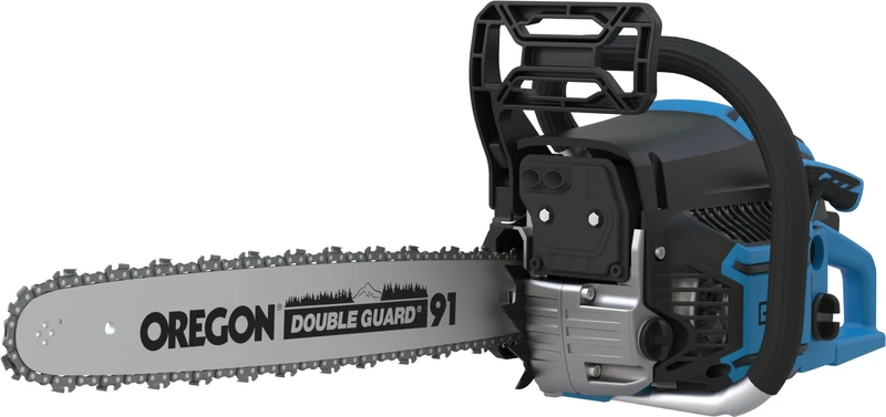 Güde KS 500-62 Petrol Chainsaw (62 cm³ Displacement, 48 cm Cutting Length, 2.85 kW / 3.9 HP Engine Power, GS Tested, 22 m/s Max. Chain Speed, Easy Start System, Includes Oregon Blade & Chain)