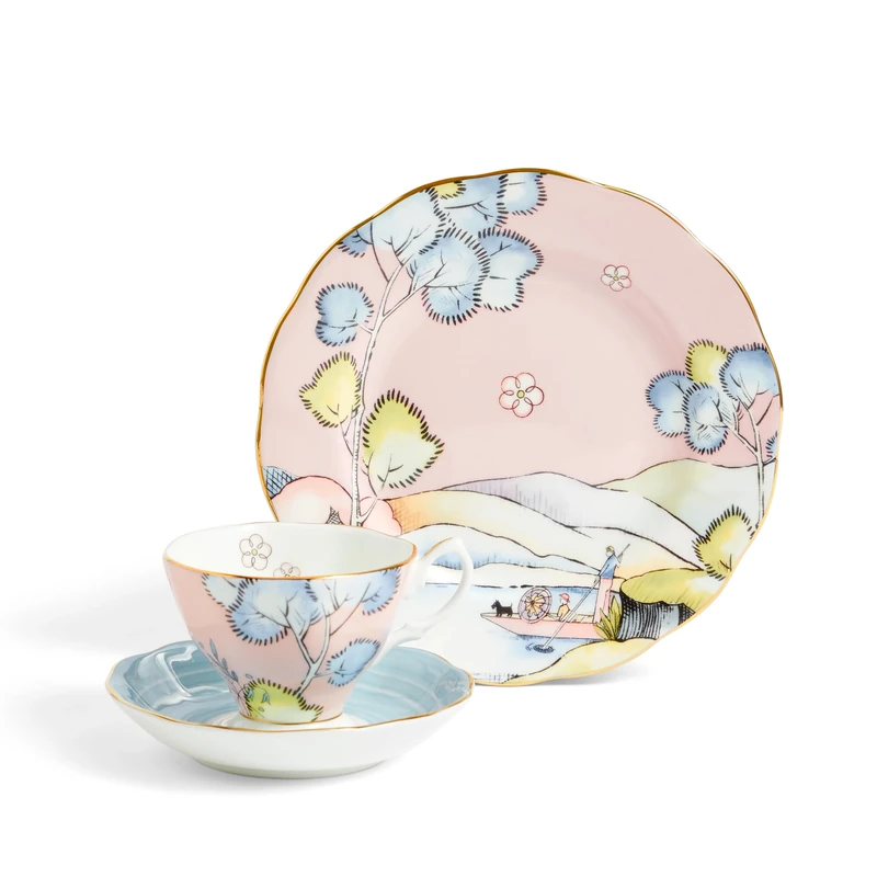 Royal Albert 1072628 TeaSet, Fine Bone China, 100 Years Teacup Saucer, Plate