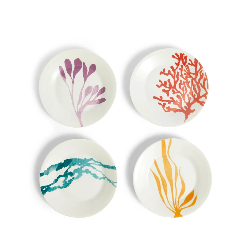Royal Doulton 1815 Bright Plate 16cm 6.3in Multicolour Mixed Pattern Set of 4