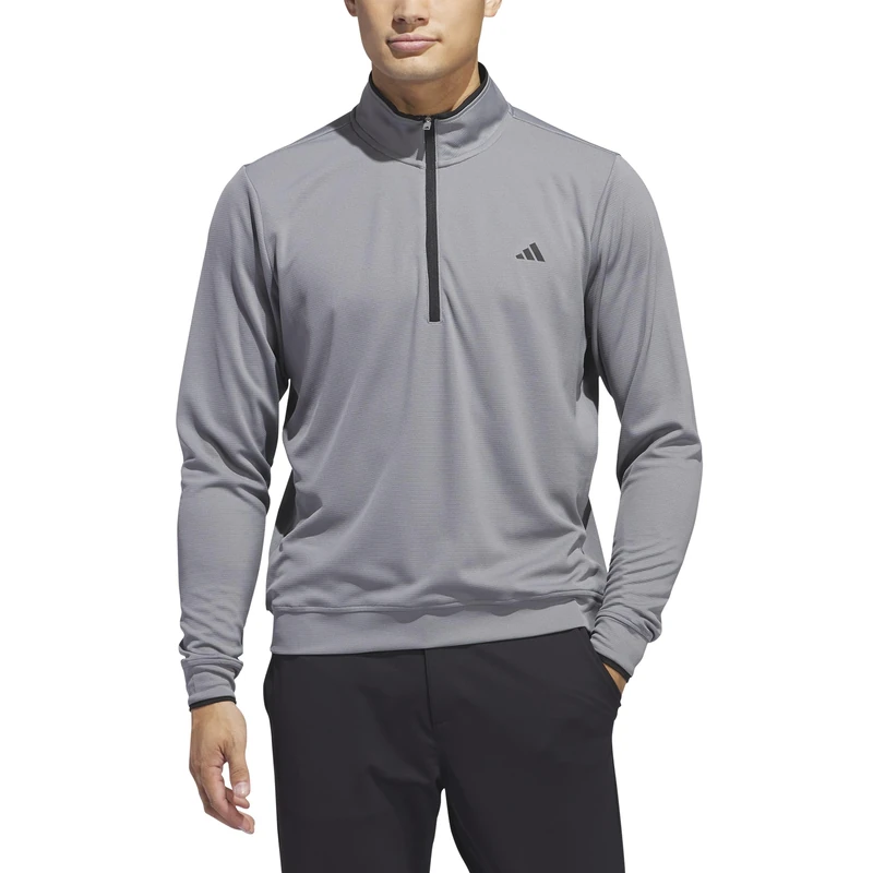 adidas Men's Mens Upf Lightweight Quarter Zip Pullover Sweatshirt, grey three, XL