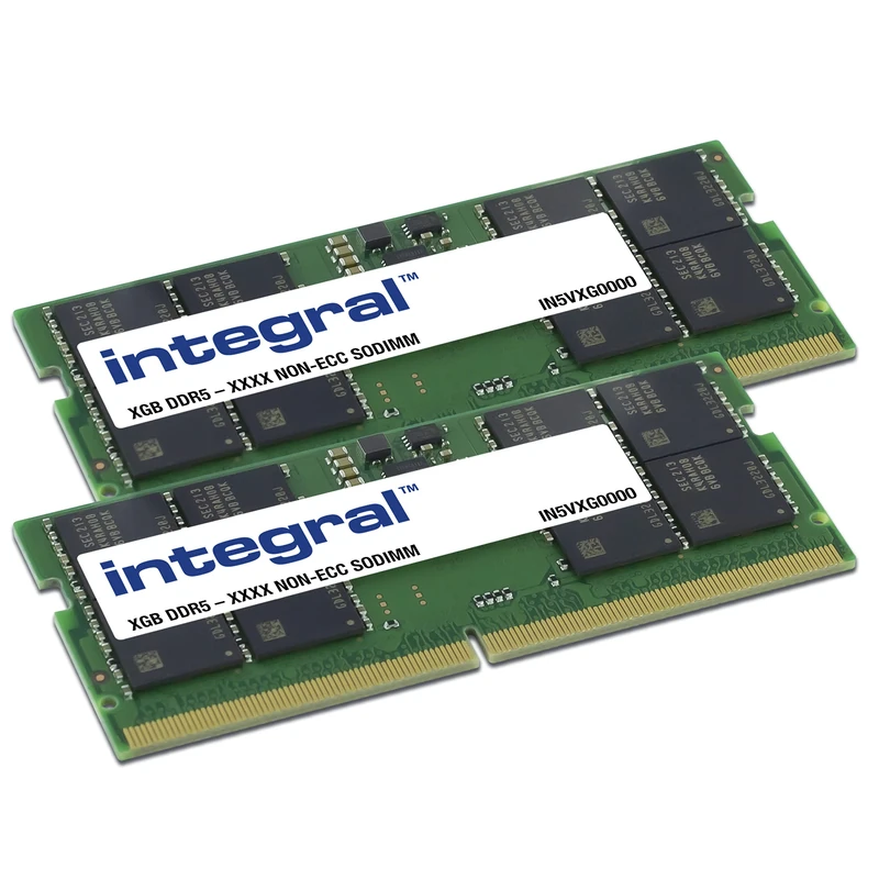 Integral 32GB Kit (2x 16GB) DDR5 RAM 5600MHz SODIMM Laptop Notebook MacBook Memory Module