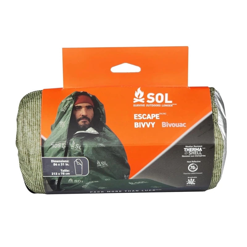 SOL Escape Bivvy with Hood - Green - Image 1