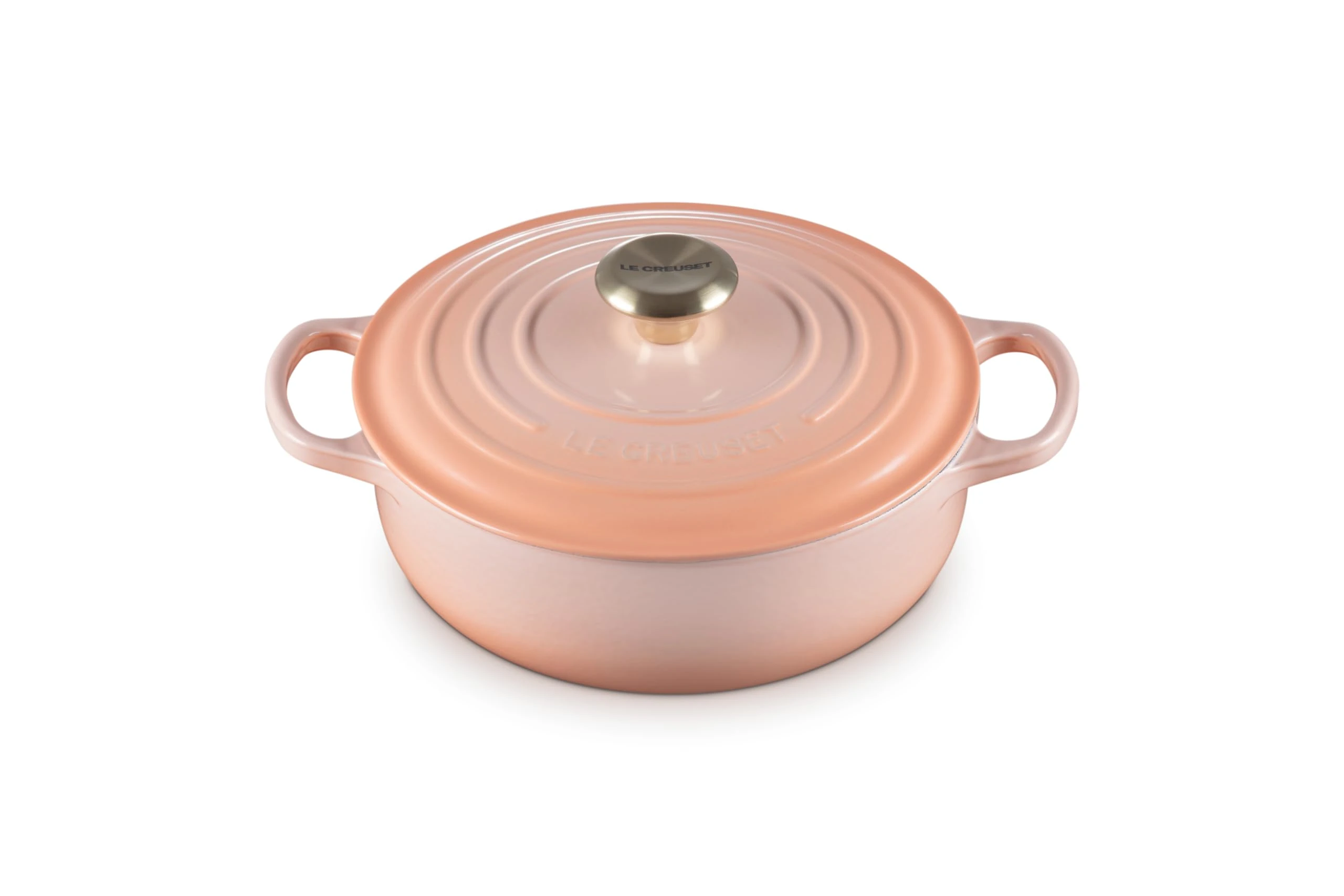 Le Creuset Enameled Cast Iron Signature Round Sauteuse, 3.5qt., Peche