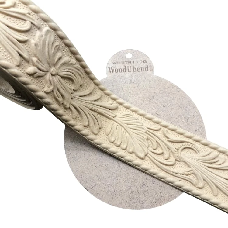 WoodUBend Trim WUB0119IE 208x6.2cm Heat Bendable & Flexible Wood Trims - DIY Craft, Furniture & Home Decor - Easy to Apply & Paint - Versatile, Reusable & Durable